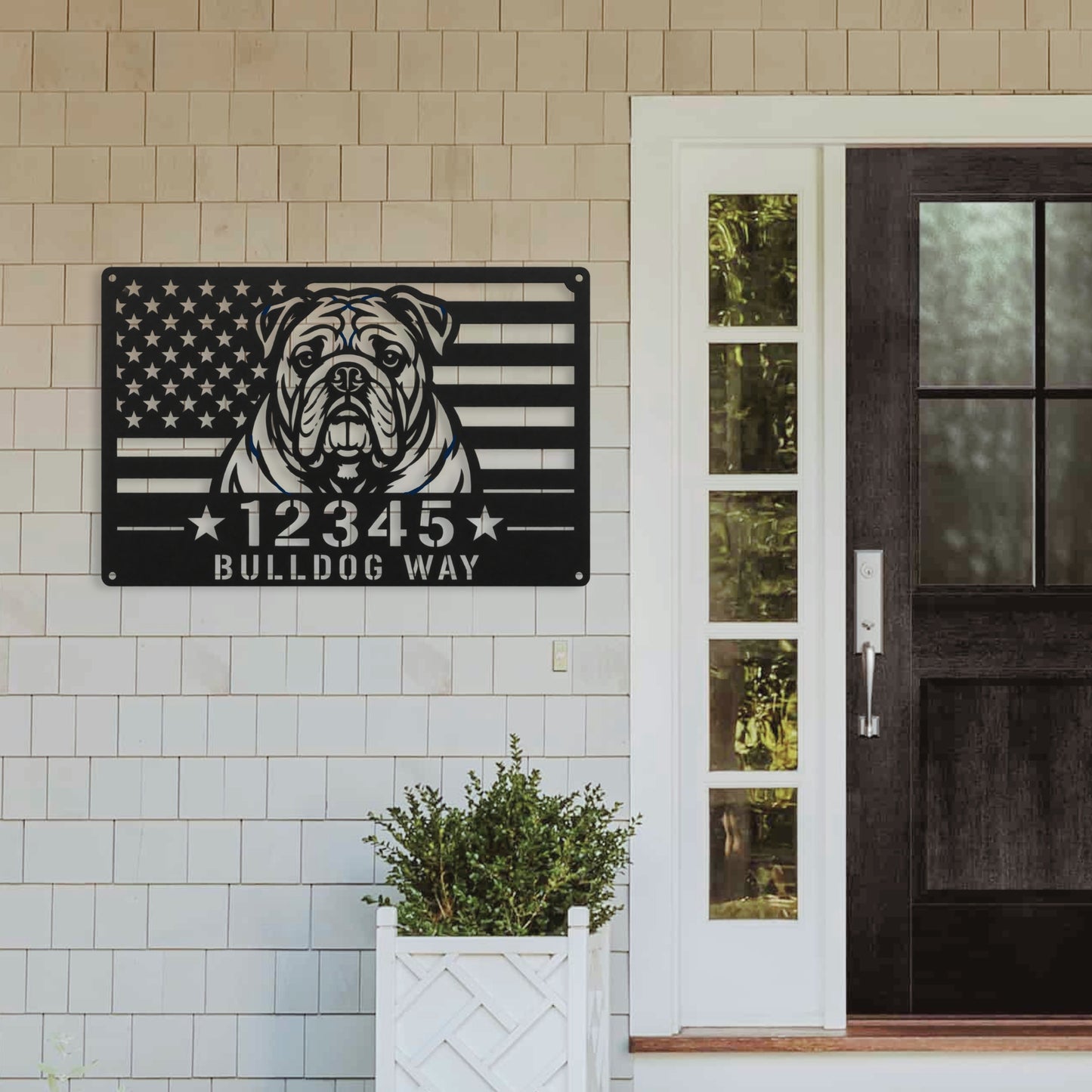 Bulldog Way - Custom Patriotic Wall Sign