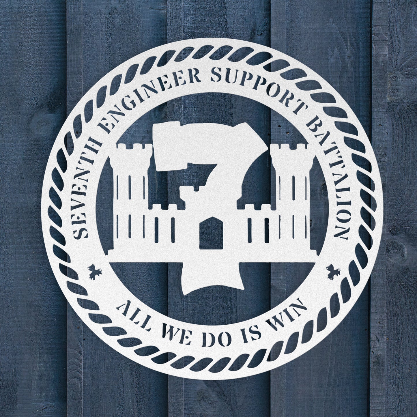7th Engineer Support Battalion Metal Sign | 7th ESB USMC Gift