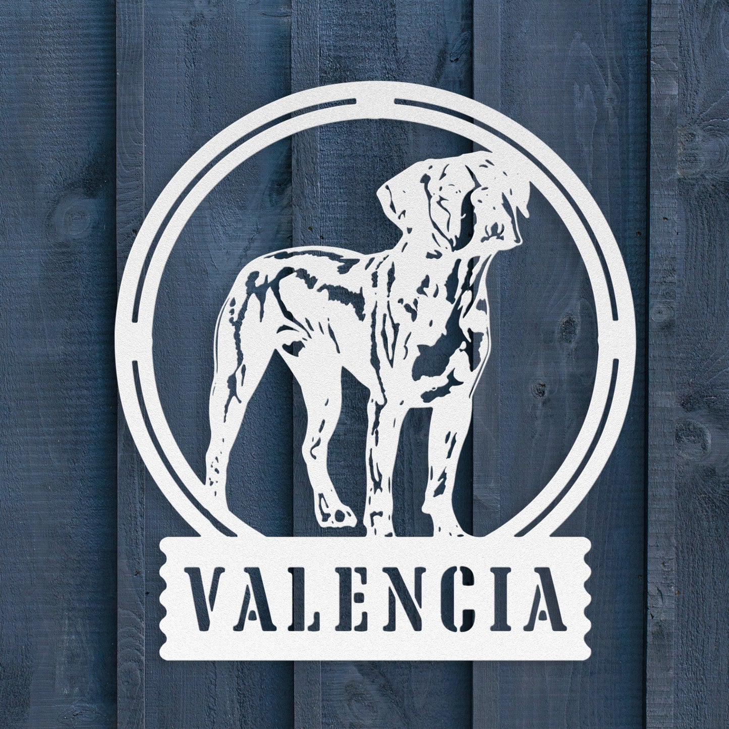 Boxer Pride: Customizable Metal Wall Art - BullyBellyMetal Sign