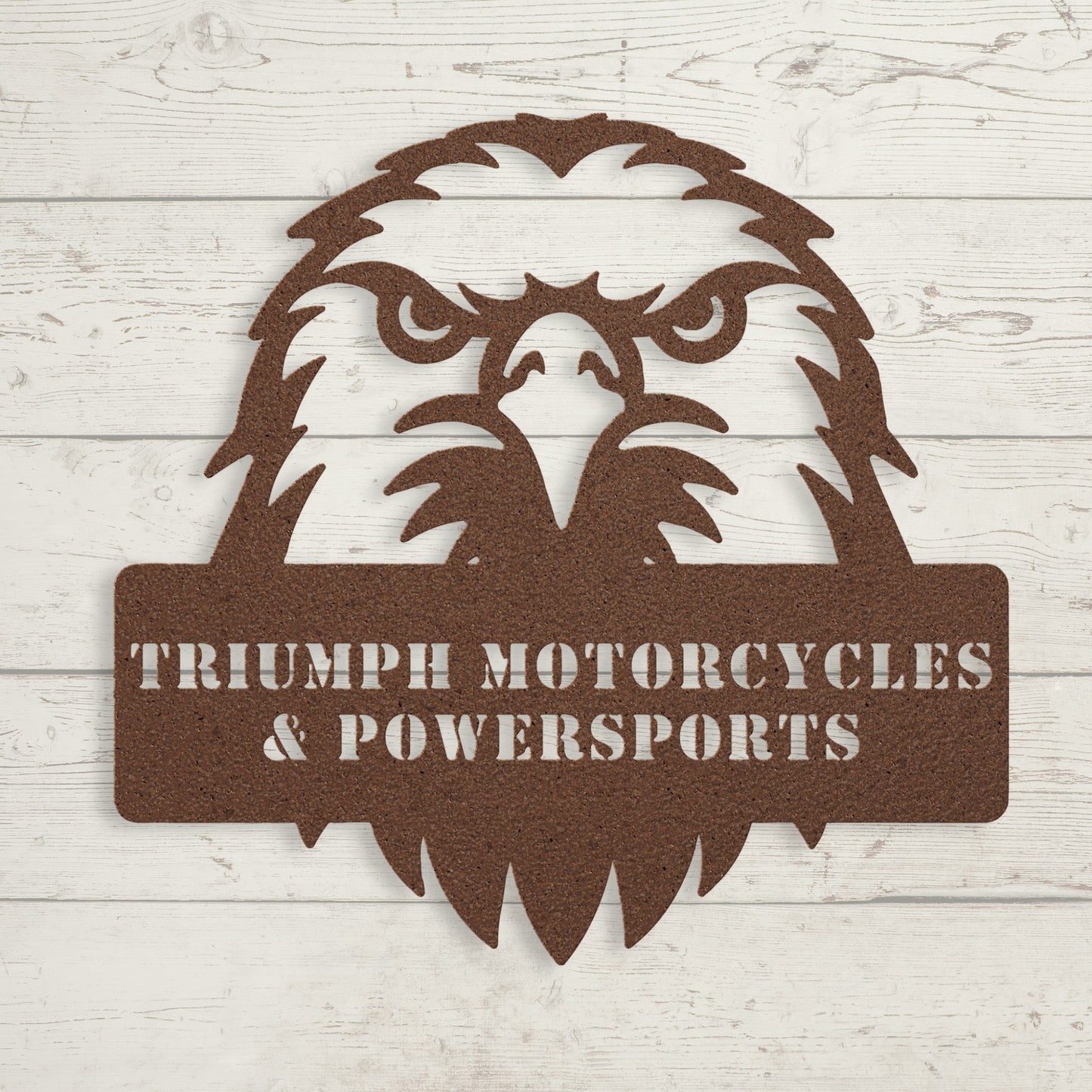 Eagle Head Metal Sign – Custom Patriotic Wall Art - BullyBellyMetal Sign