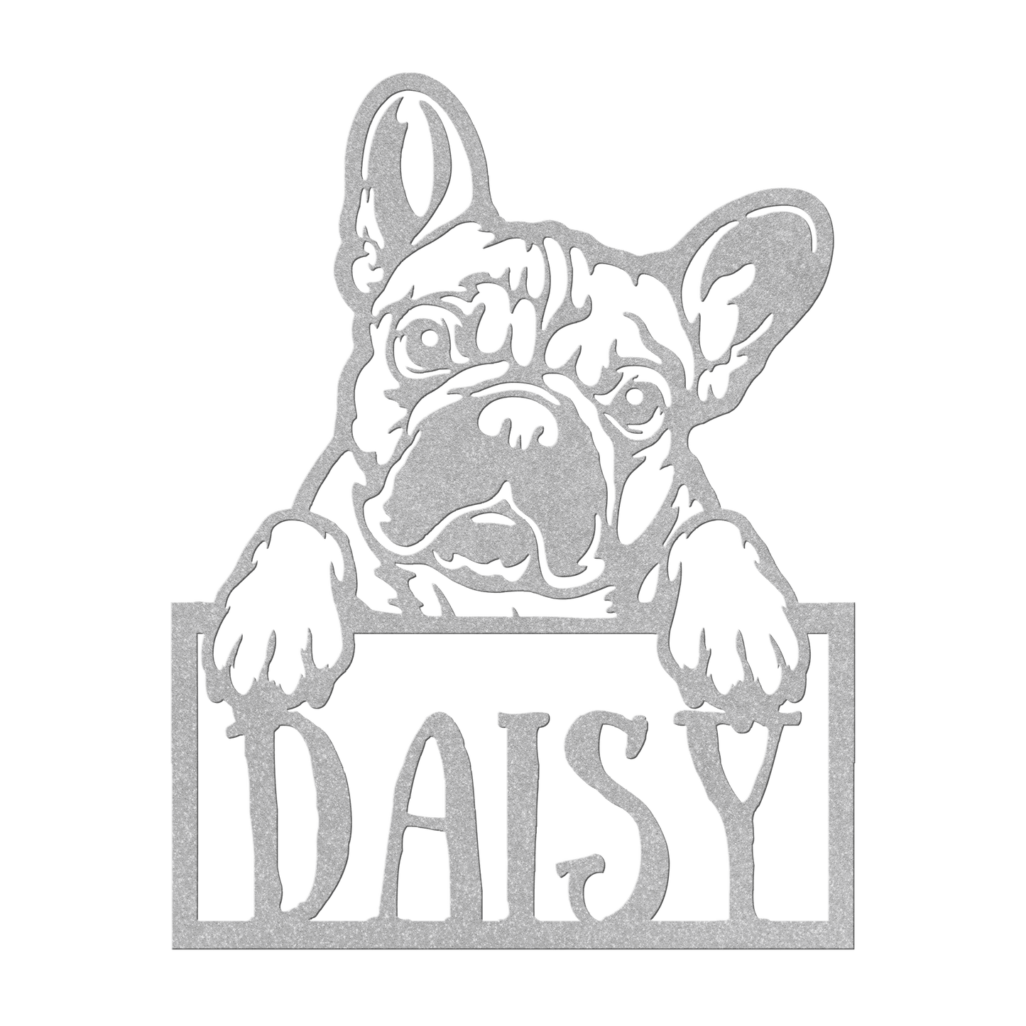 Frenchie Metal Nameplate - BullyBellyMetal Sign