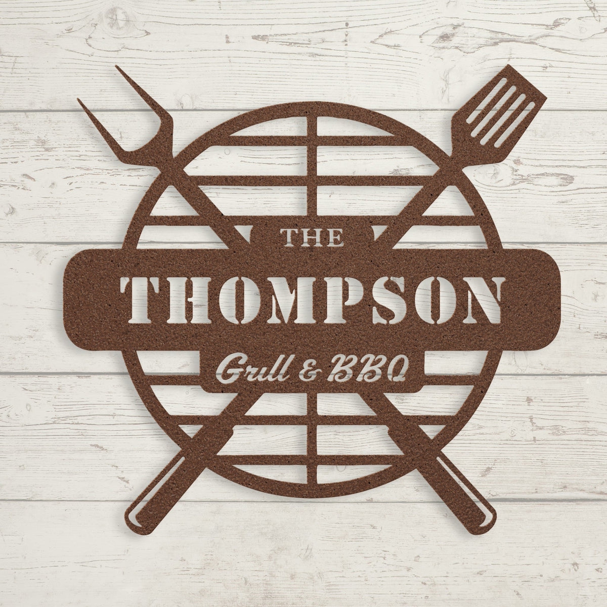 Grill Metal Sign – Custom BBQ Wall Art - BullyBellyMetal Sign