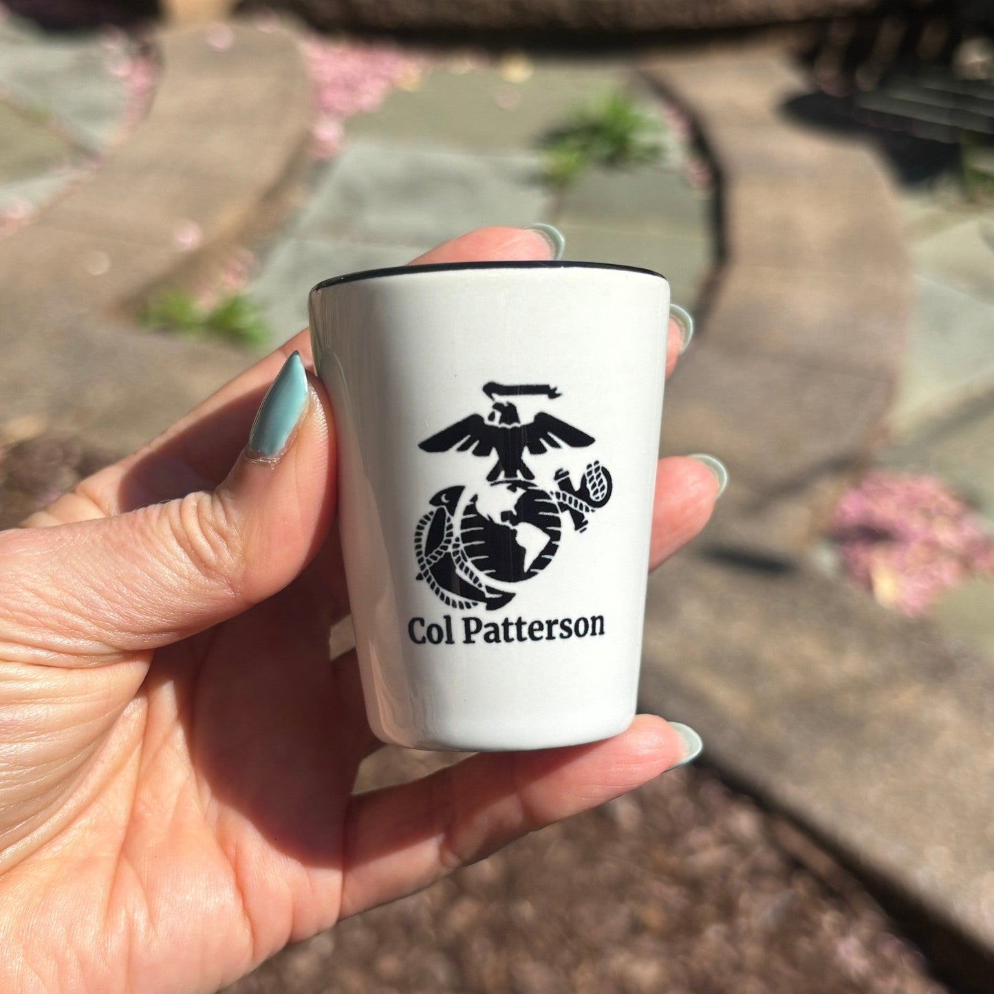 Personalized Marine Corps Shot Glass - BullyBellyDrinkware