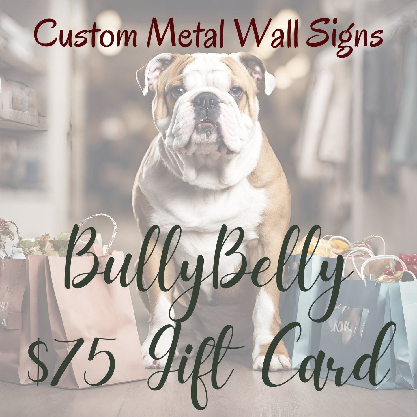 BullyBelly Metal Wall and Lawn Art Gift Card - BullyBellyHome Decor