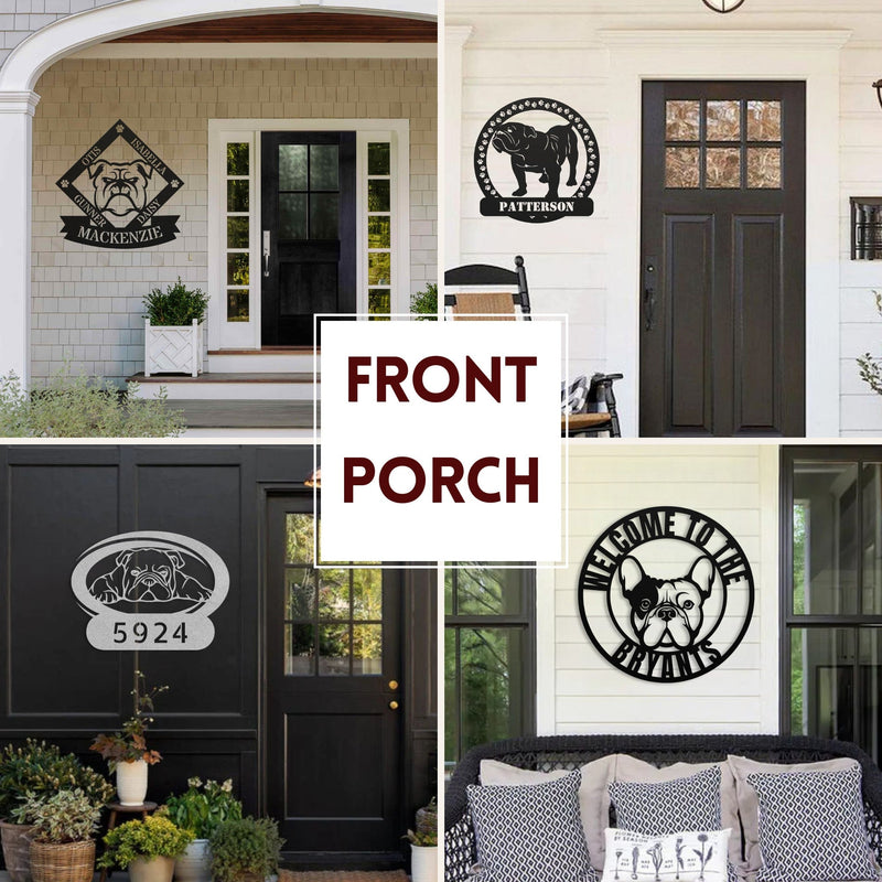 5 House Number Sign Ideas: How To Elevate Your Home’s Entrance with Metal Signs - BullyBelly