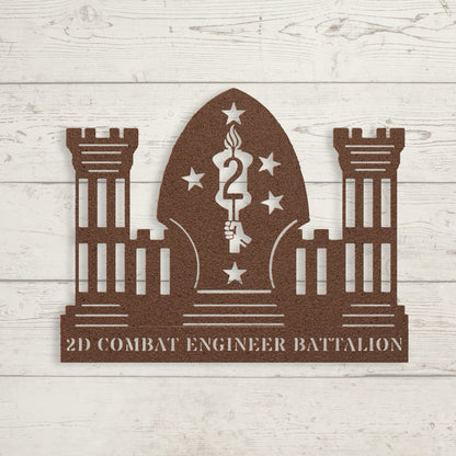 2D Combat Engineer Battalion - BullyBellyMetal Sign