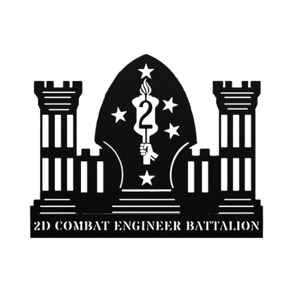 2D Combat Engineer Battalion - BullyBellyMetal Sign