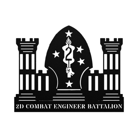 2D Combat Engineer Battalion - BullyBellyMetal Sign
