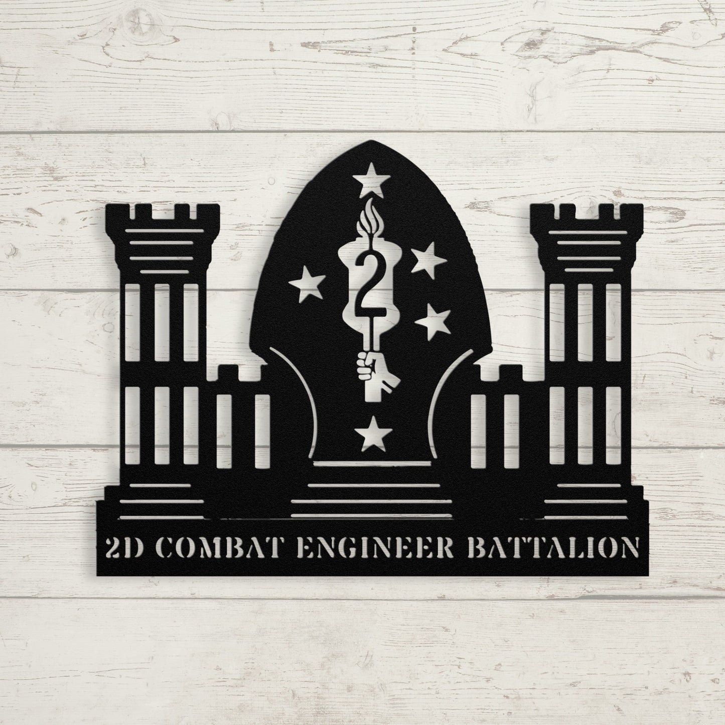 2D Combat Engineer Battalion - BullyBellyMetal Sign