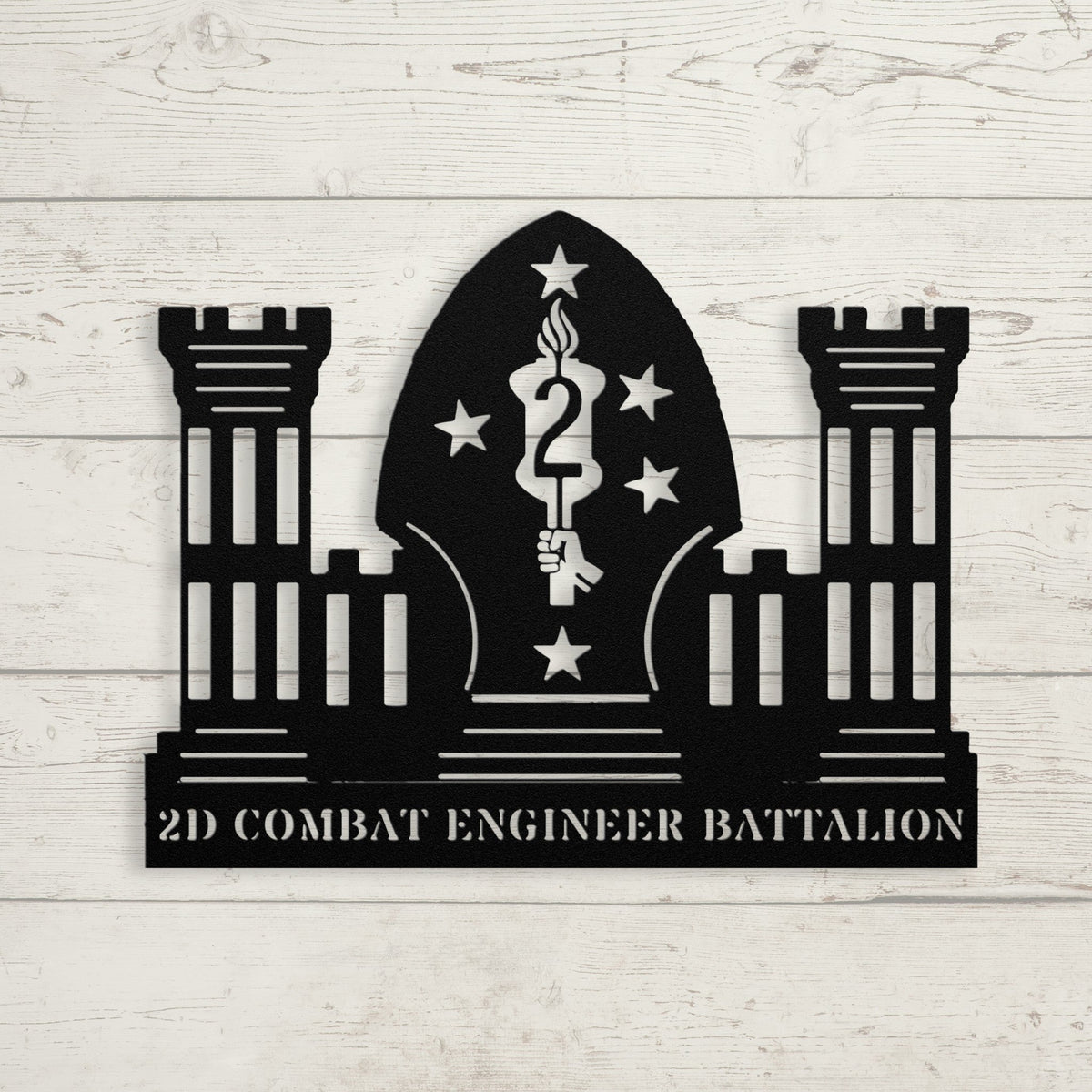 2D Combat Engineer Battalion - BullyBellyMetal Sign