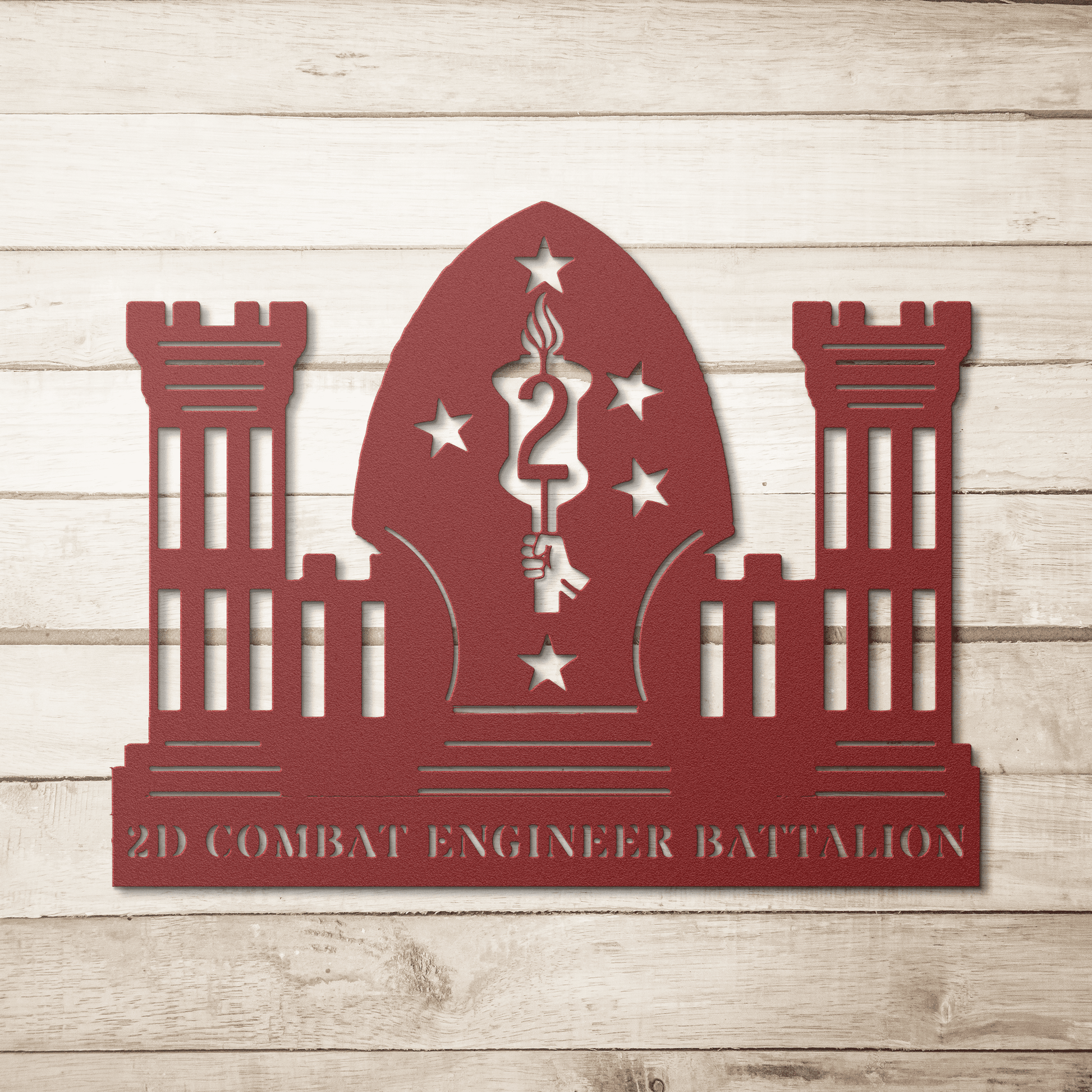 2D Combat Engineer Battalion - BullyBellyMetal Sign