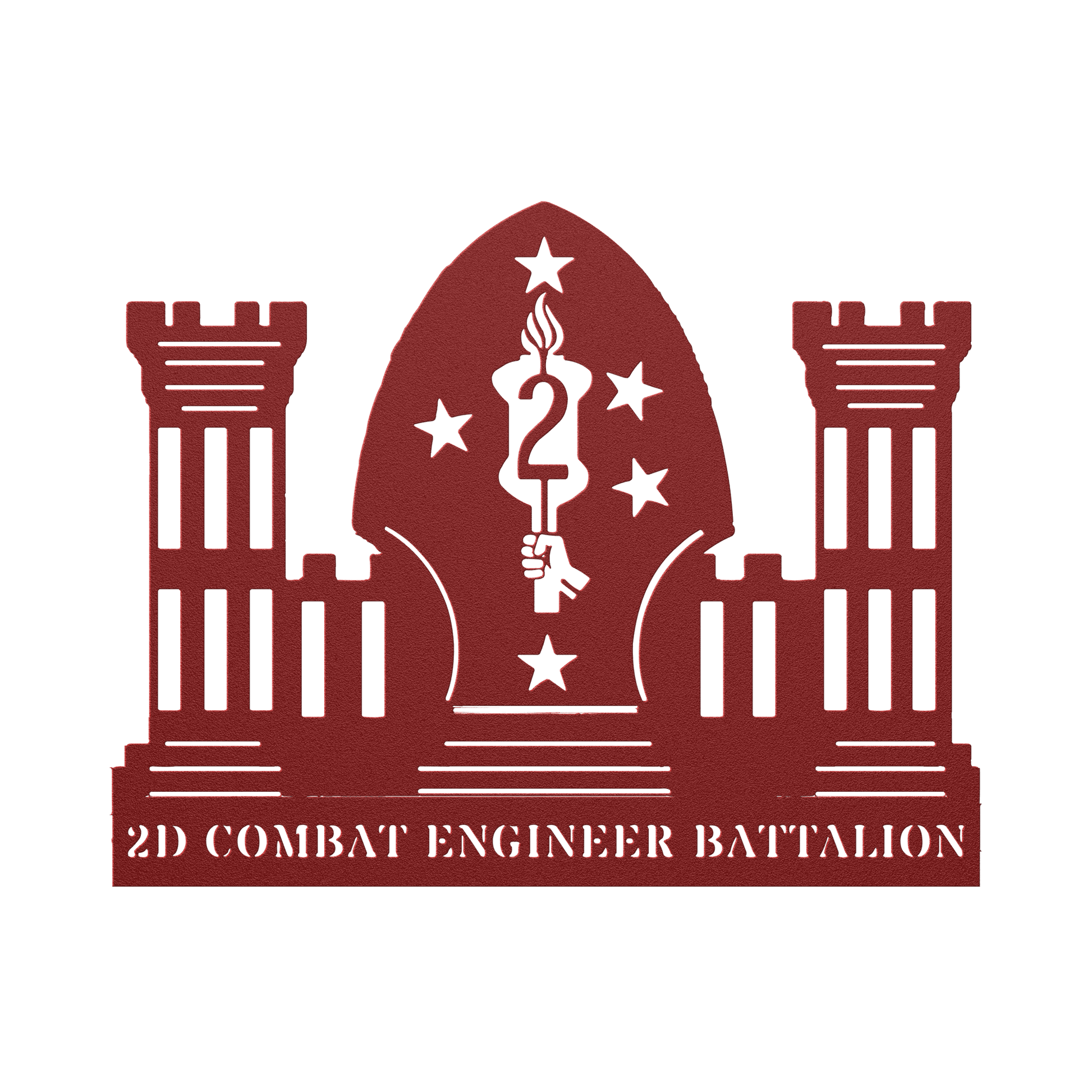 2D Combat Engineer Battalion - BullyBellyMetal Sign