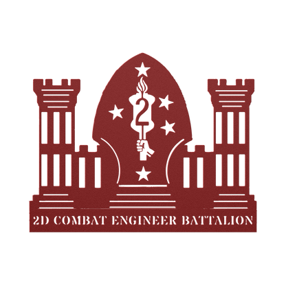 2D Combat Engineer Battalion - BullyBellyMetal Sign