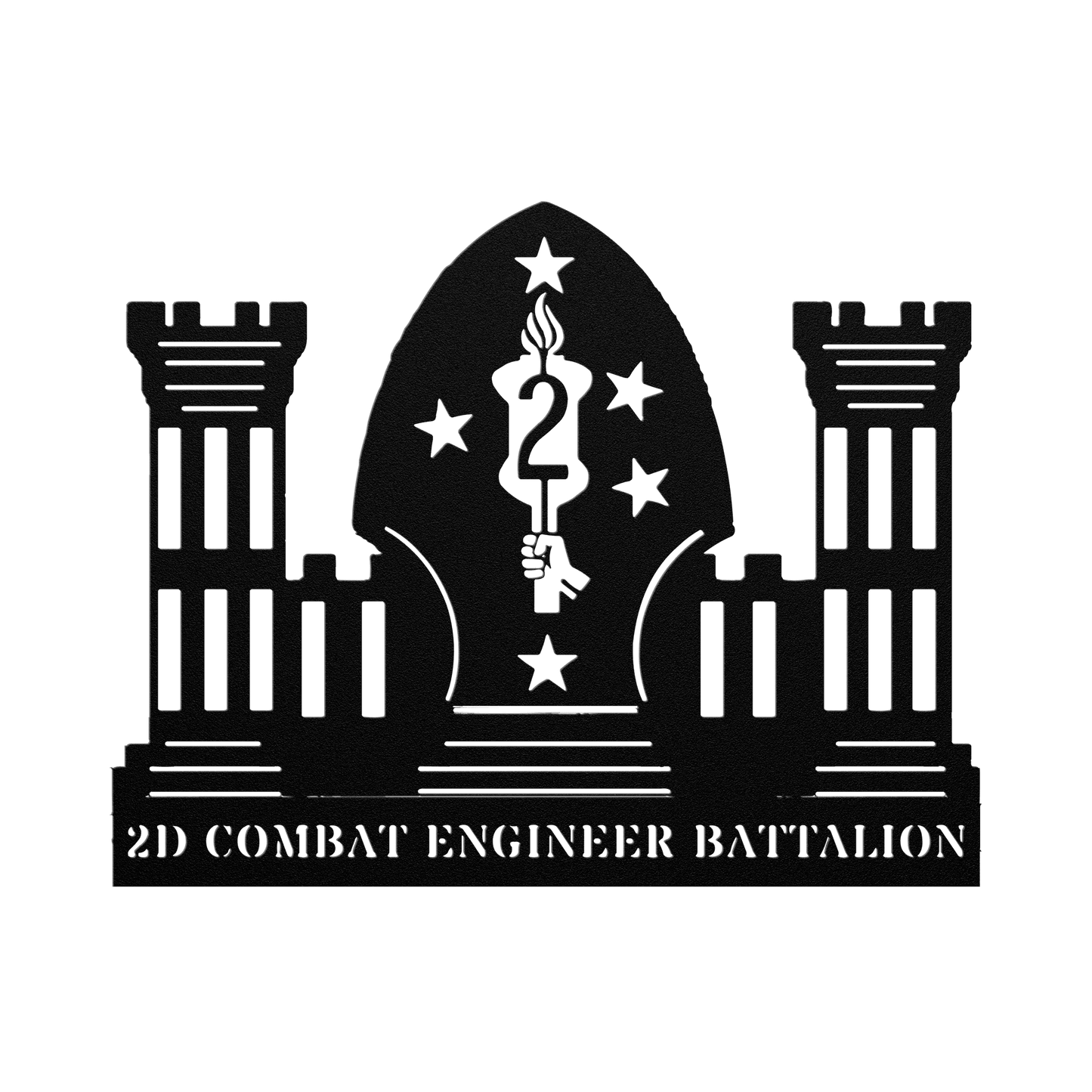 2D Combat Engineer Battalion - BullyBellyMetal Sign