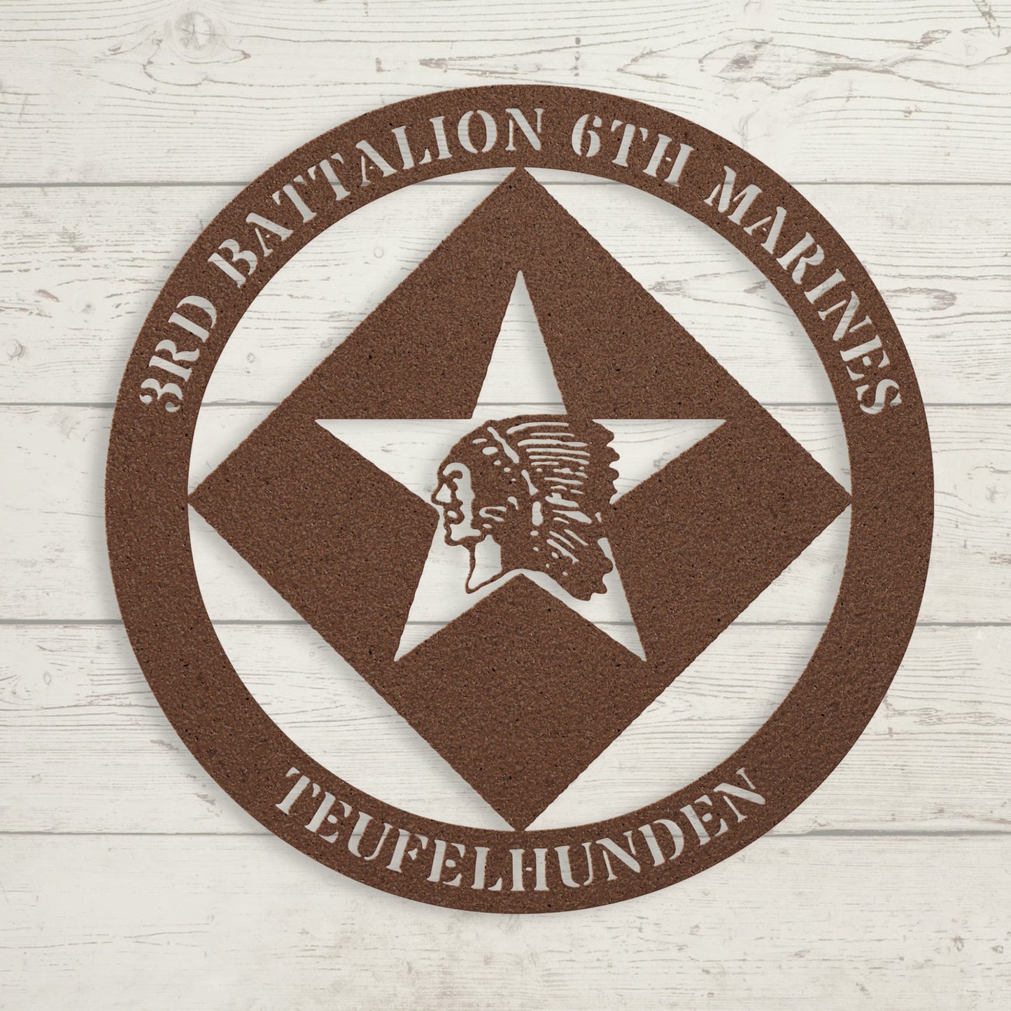 3rd Battalion 6th Marines | USMC Military Wall Art | Veteran & Marine Gift - BullyBellyMetal Sign
