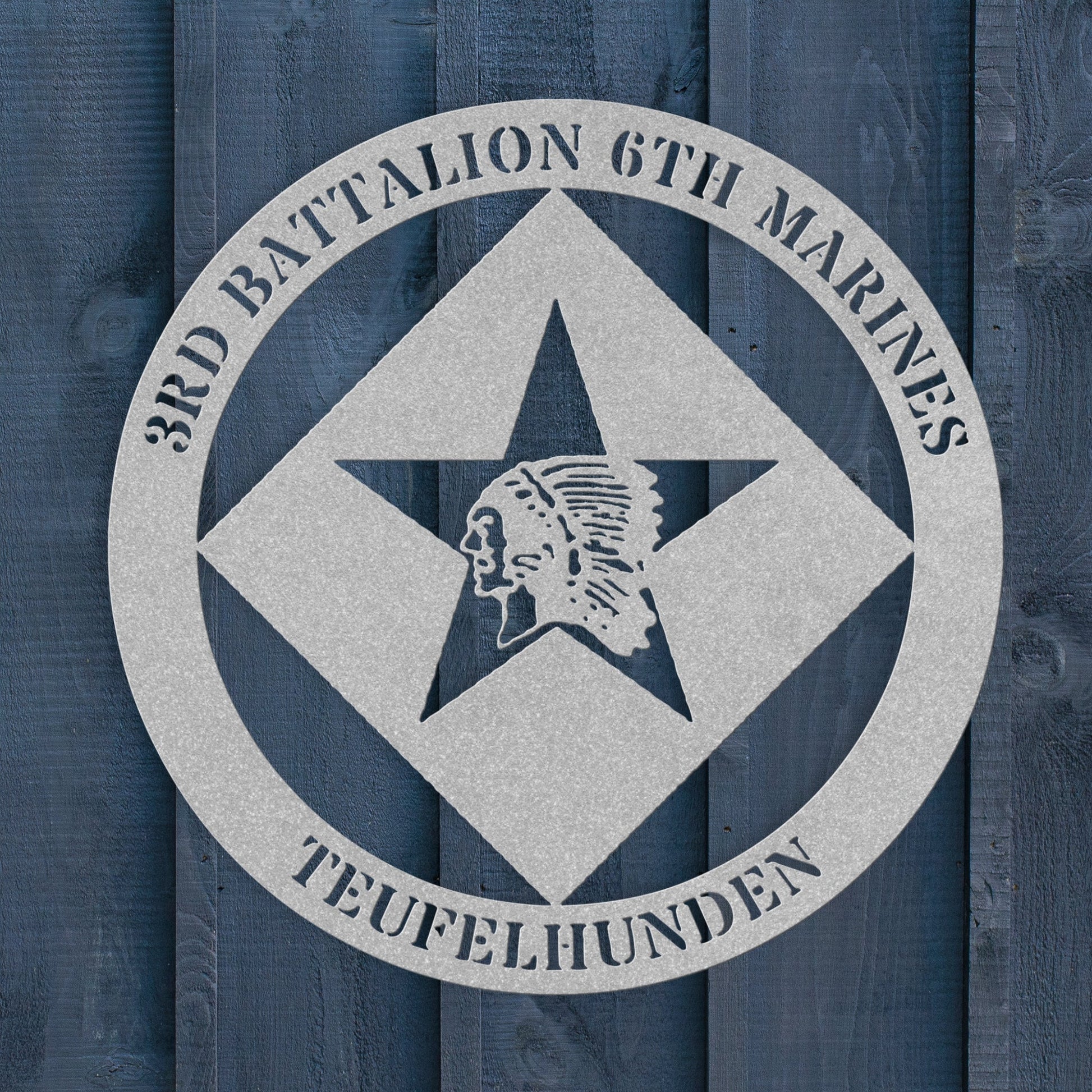 3rd Battalion 6th Marines | USMC Military Wall Art | Veteran & Marine Gift - BullyBellyMetal Sign