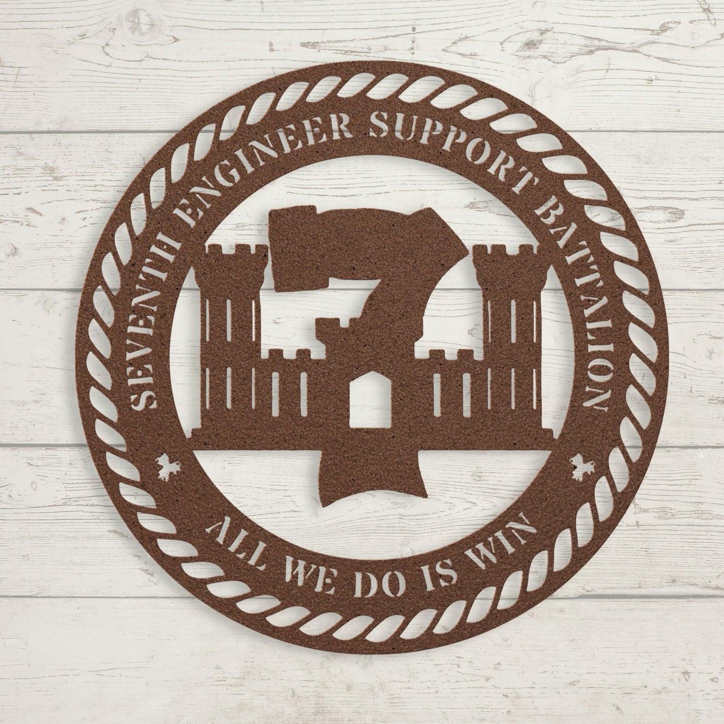 7th Engineer Support Battalion Metal Sign | 7th ESB USMC Gift - BullyBellyMetal Sign