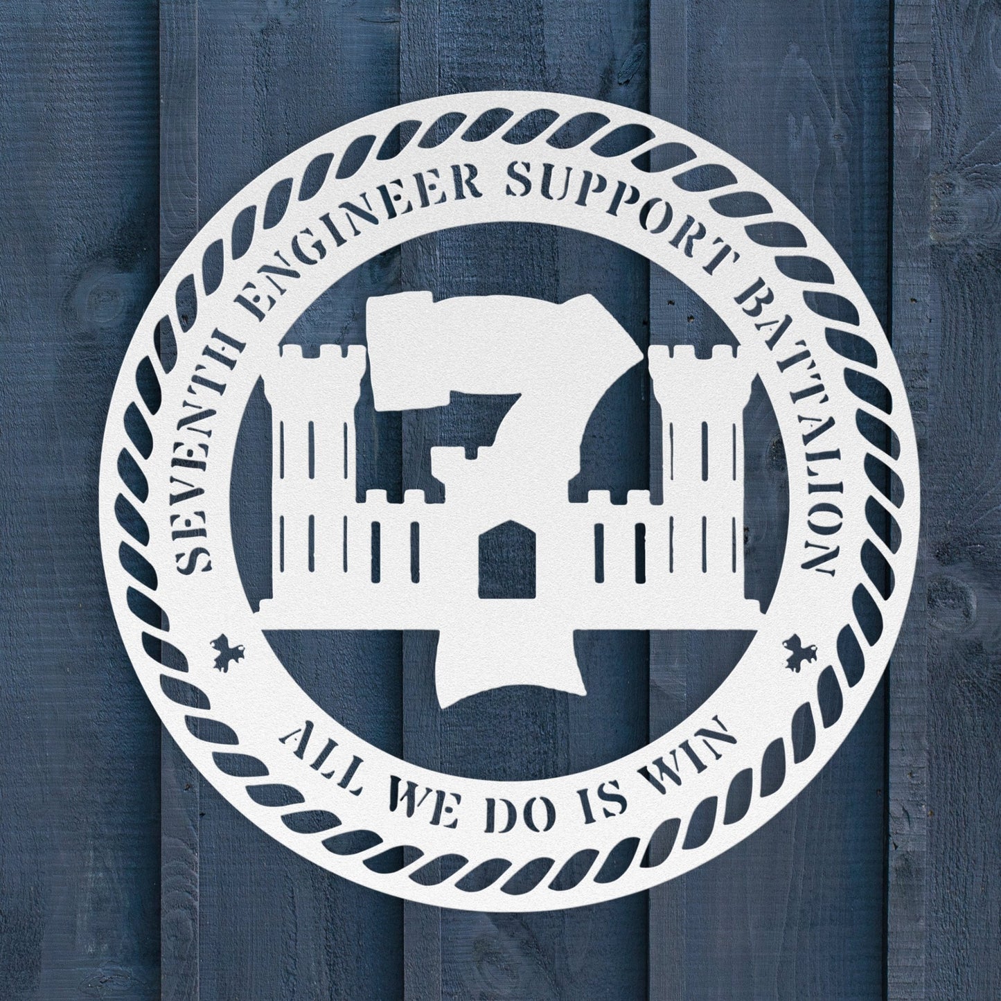 7th Engineer Support Battalion Metal Sign | 7th ESB USMC Gift - BullyBellyMetal Sign