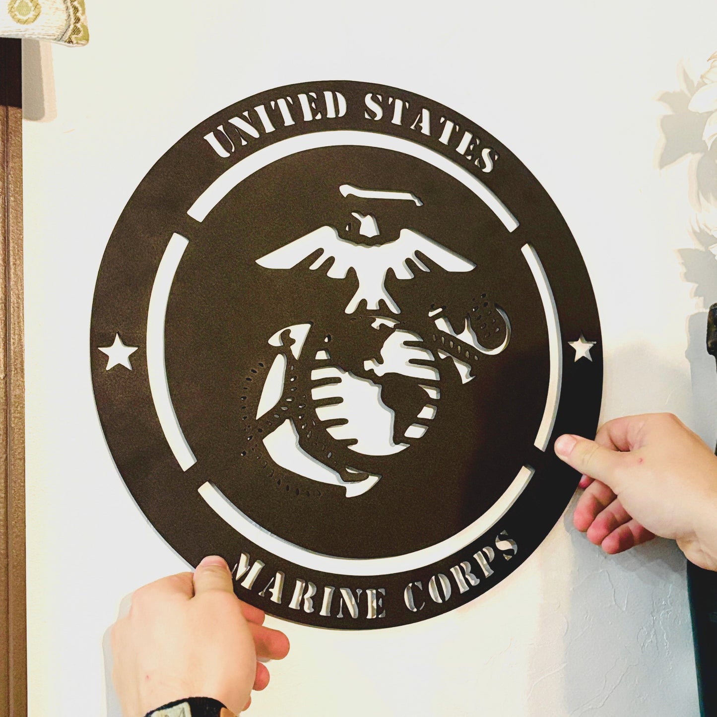 USMC Metal Wall Sign – Personalized Marine Corps Tribute