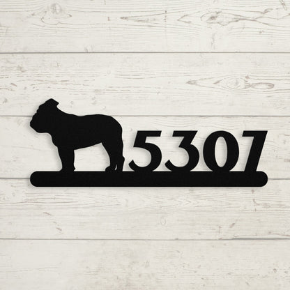 English Bulldog Home Metal Sign
