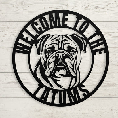 Welcome to Our Home Metal Wall Sign