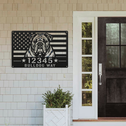 Bulldog Way - Custom Patriotic Wall Sign
