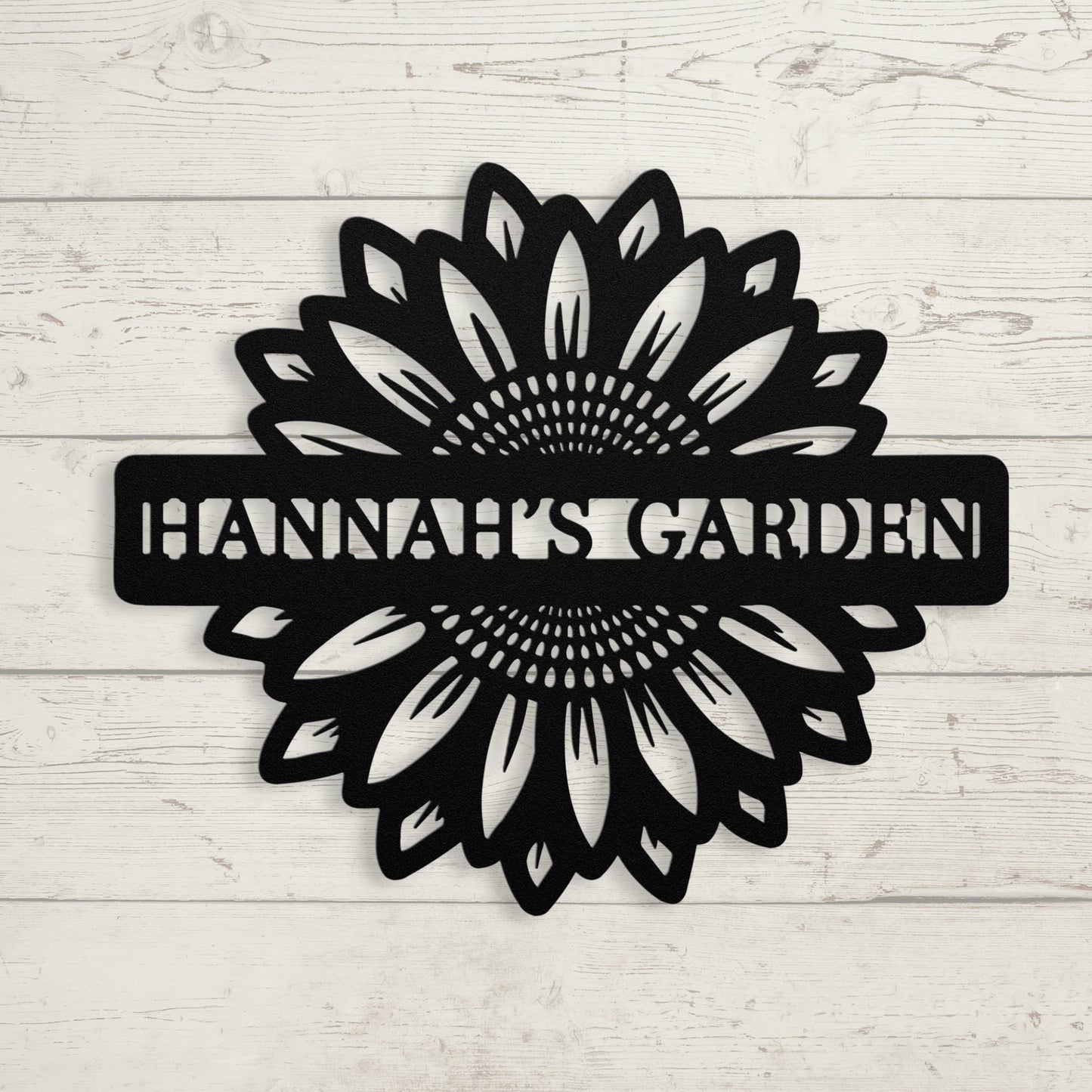 Personalized Sunflower Metal Sign – Custom Garden & Wall Art