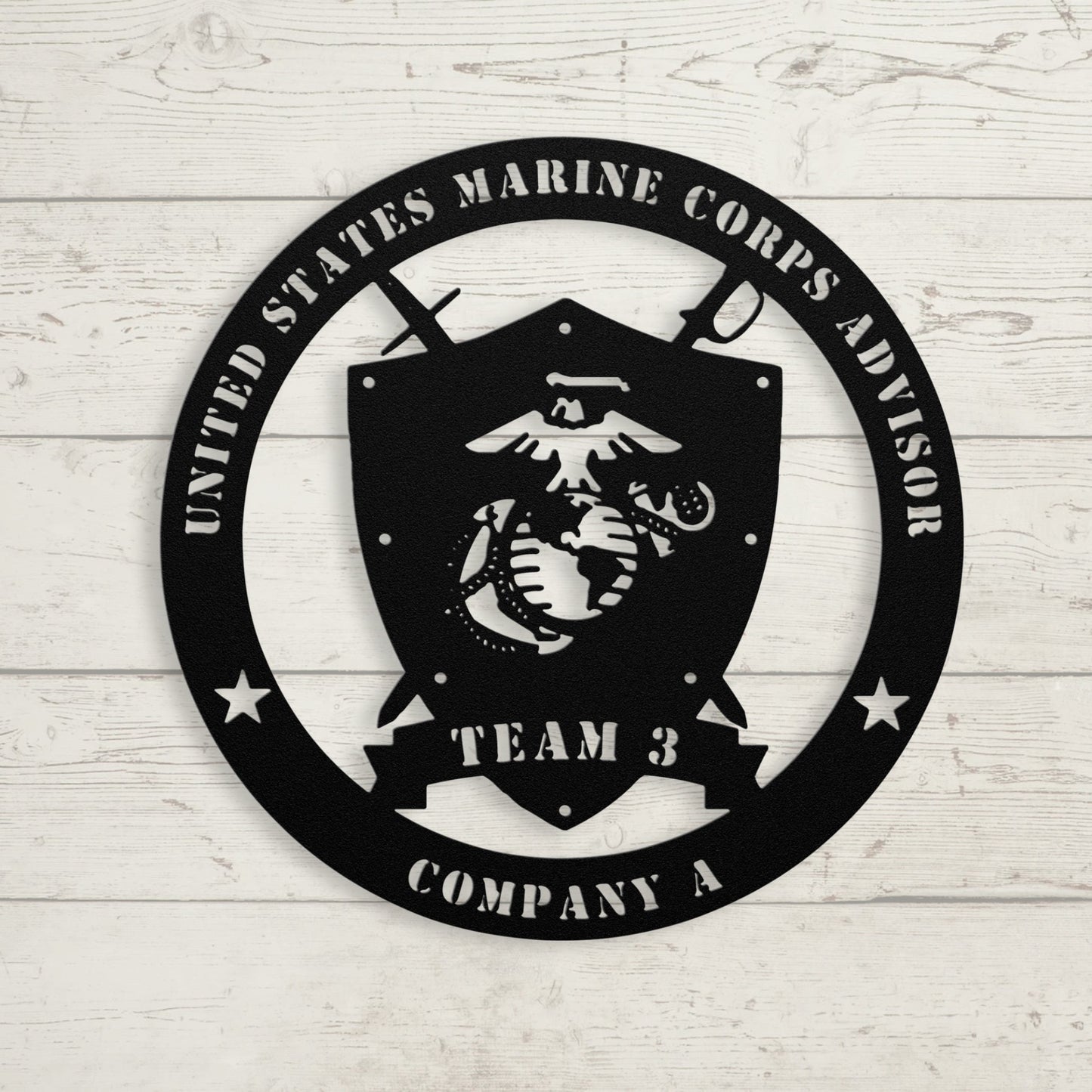 Custom Marine Corps Metal Sign