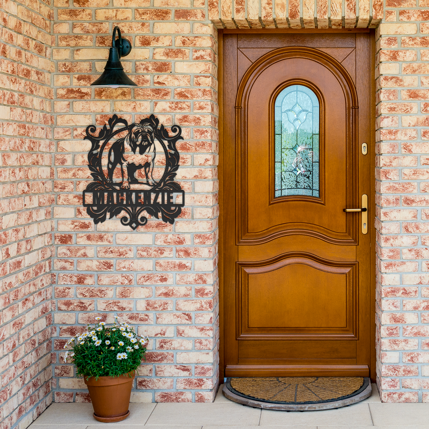 Bulldog_Family_Crest_Porch_Sign_Black_Brick_Entrance_Mockup.png_16009179