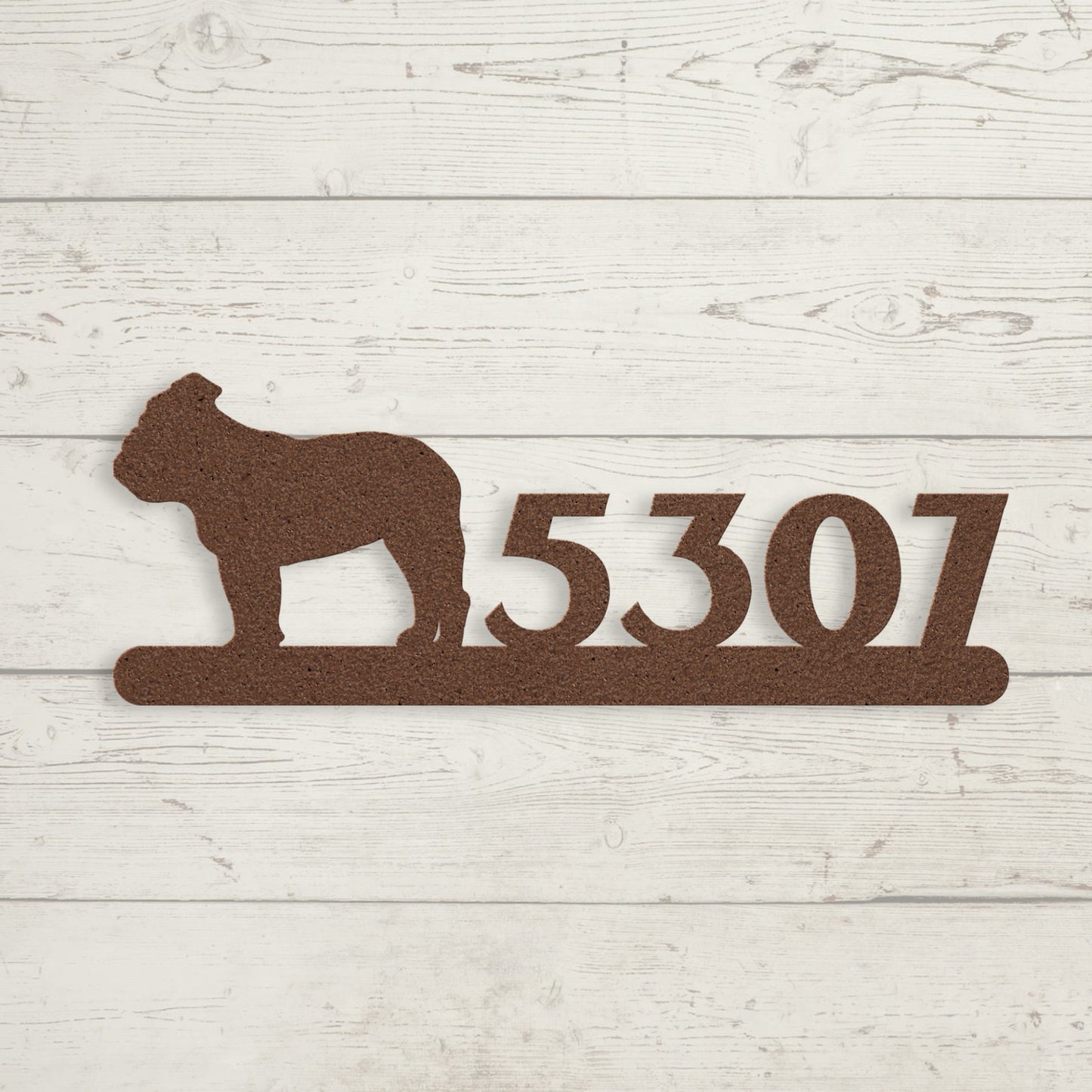 English Bulldog Home Metal Sign