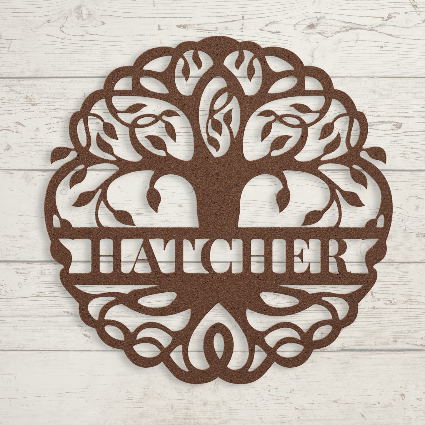 Custom Tree of Life Family Name Metal Sign