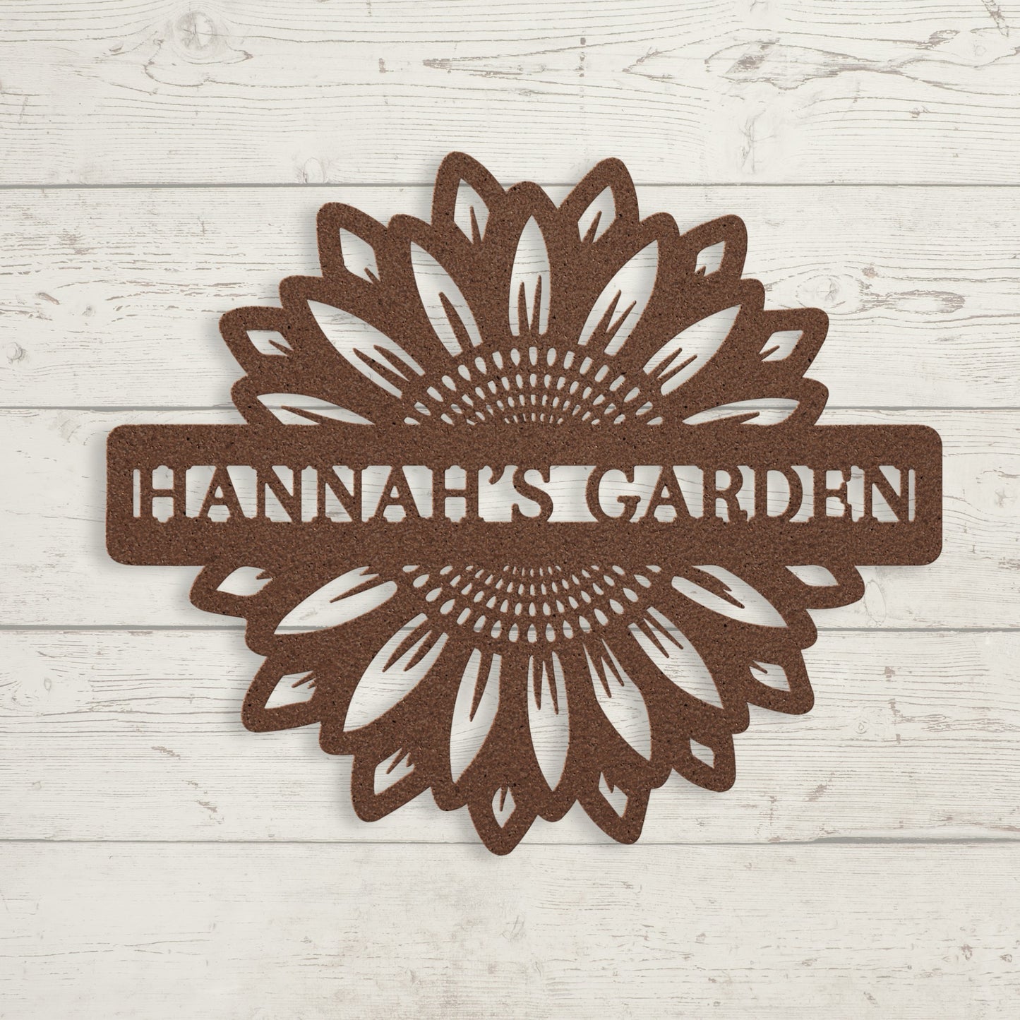 Personalized Sunflower Metal Sign – Custom Garden & Wall Art