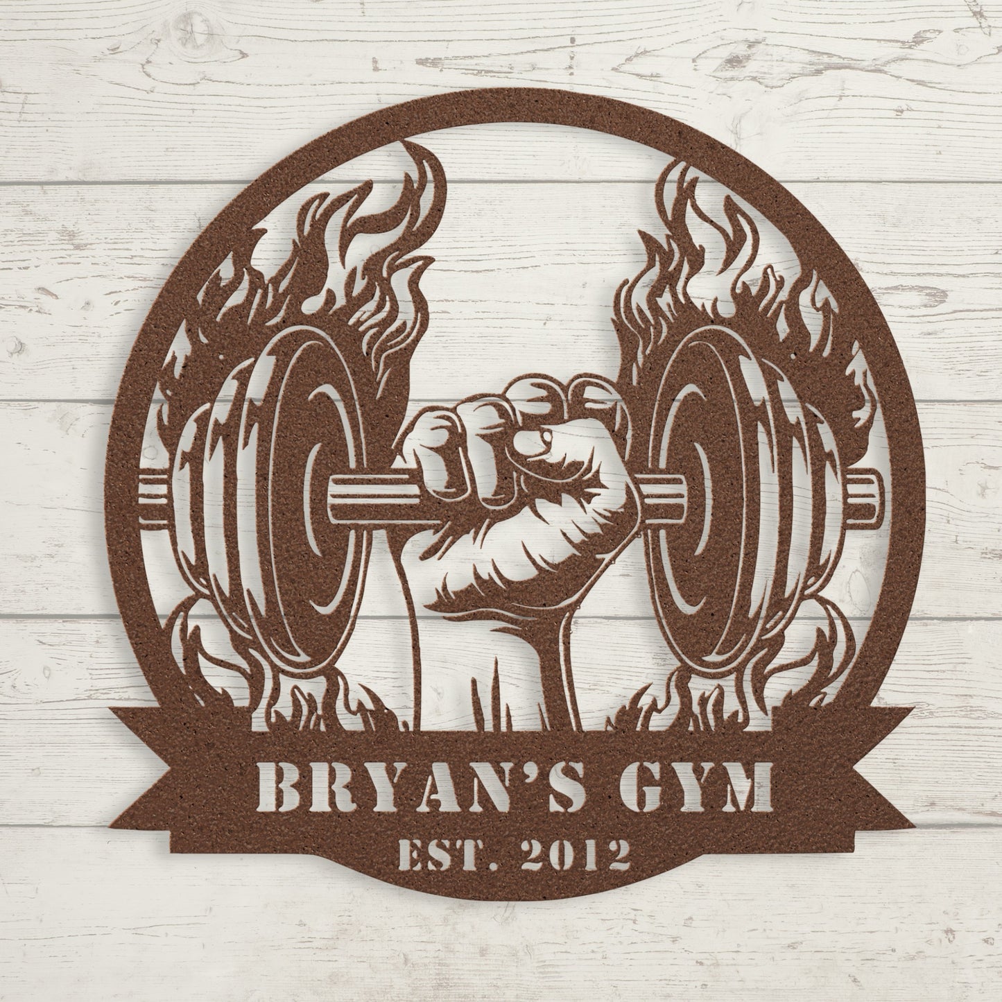 Home Gym Metal Sign – Custom Motivational Wall Art