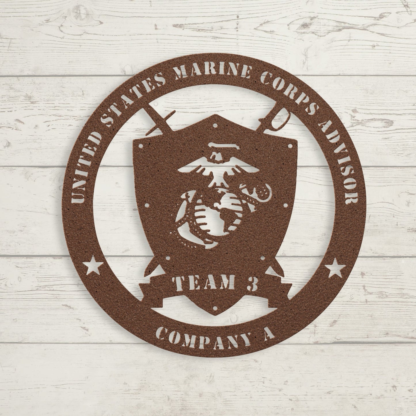 Custom Marine Corps Metal Sign