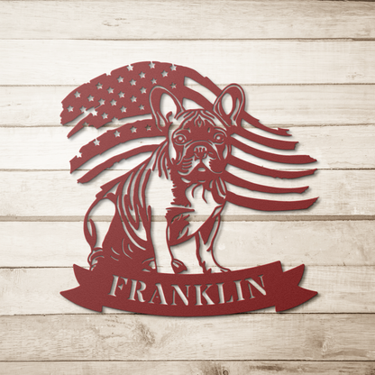 Custom_French_Bulldog_Metal_Name_Sign__Red_Simple_Wood_BKGD_Mockup.png