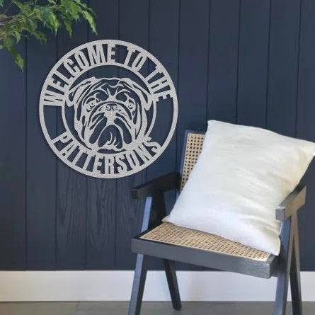 Welcome to Our Home Metal Wall Sign