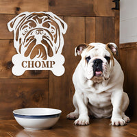 English Bulldog Bistro - Food Bowl Sign