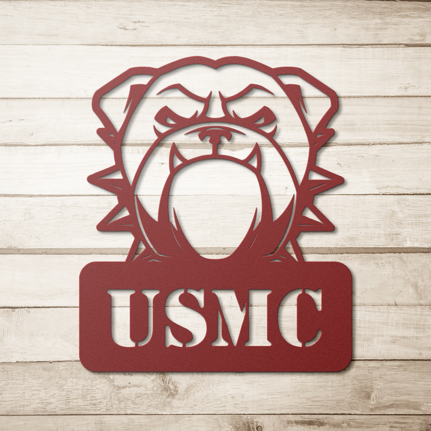 Fierce_USMC_Bulldog_Metal_Wall_Sign_Red_Simple_Wood_BKGD_Mockup.png_16009494