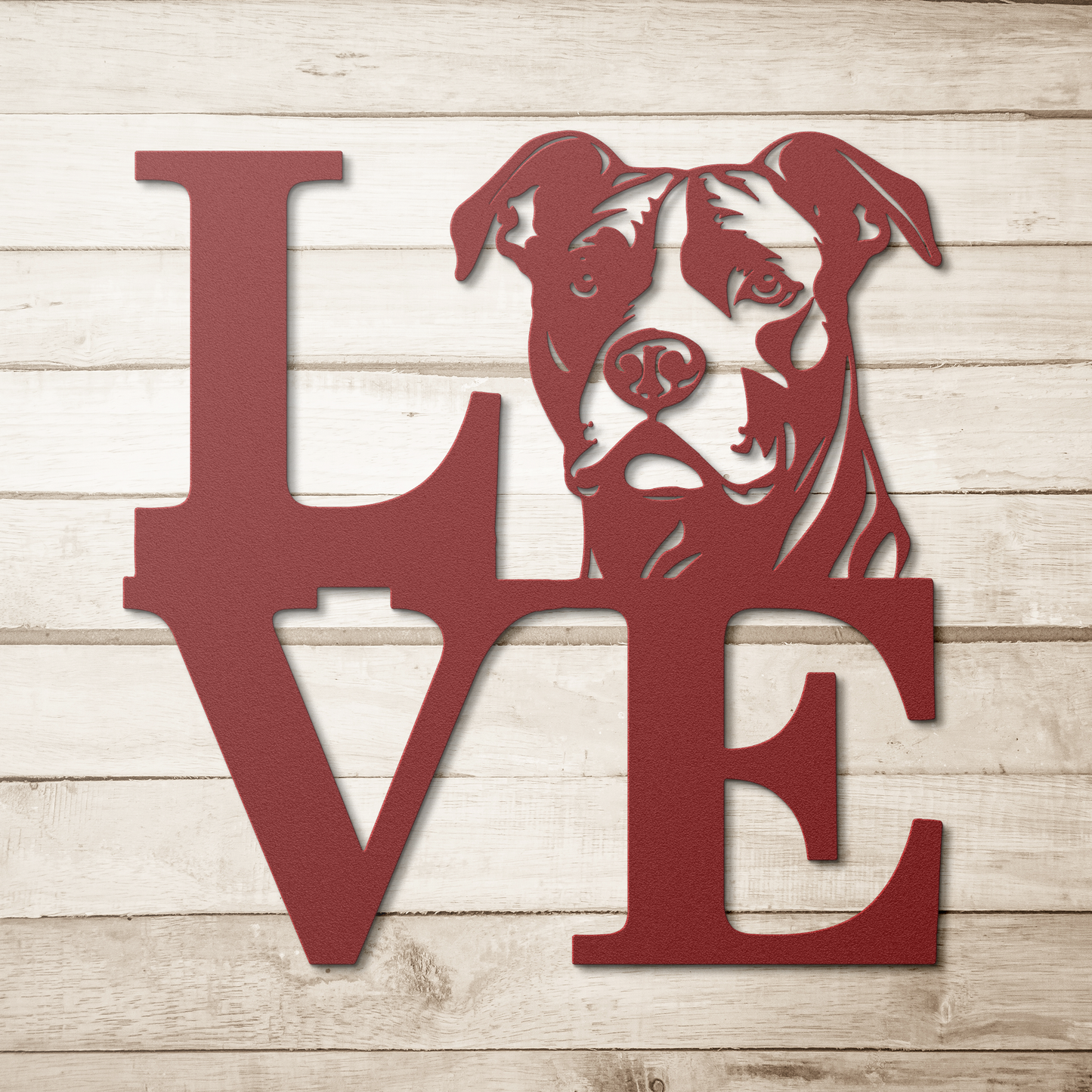 Pitbull_Love_Metal_Sign_Red_Simple_Wood_BKGD_Mockup.png