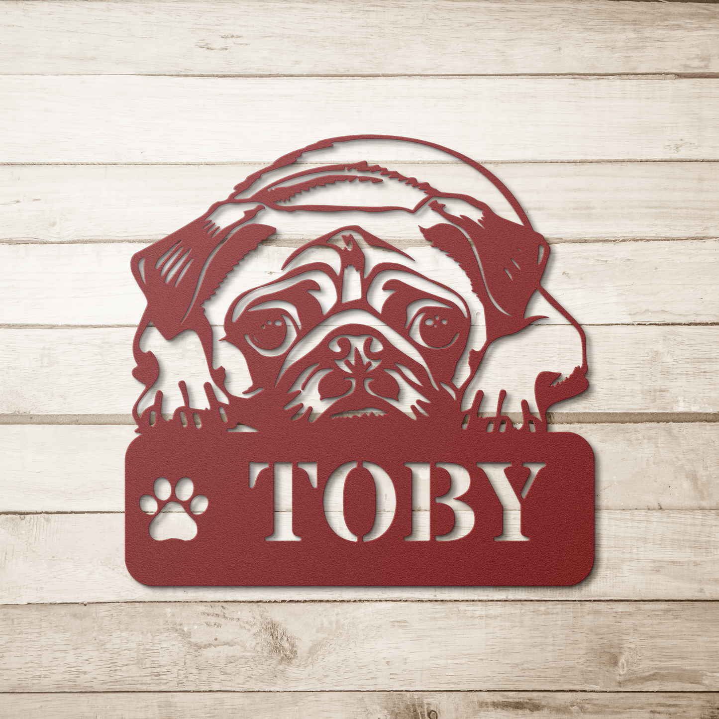 Pug_Metal_Name_Sign_Red_Simple_Wood_BKGD_Mockup.png_14112477
