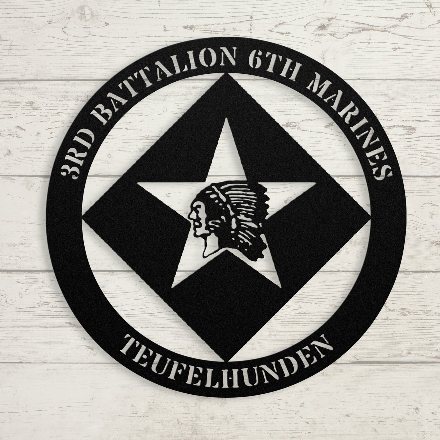 3rd Battalion 6th Marines | Personalized USMC Military Wall Art | Veteran & Marine Gift