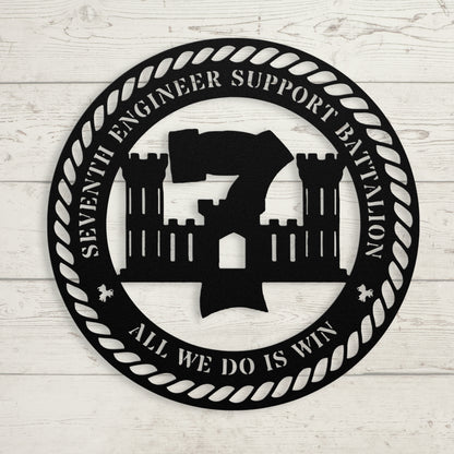 7th Engineer Support Battalion Metal Sign | 7th ESB USMC Gift