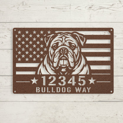 Bulldog Way - Custom Patriotic Wall Sign