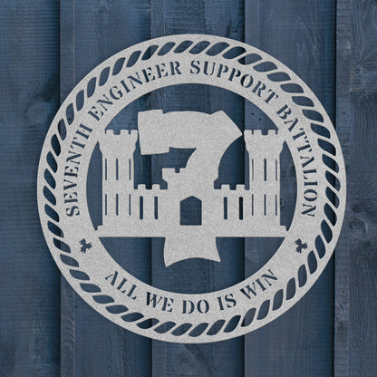 7th Engineer Support Battalion Metal Sign | 7th ESB USMC Gift