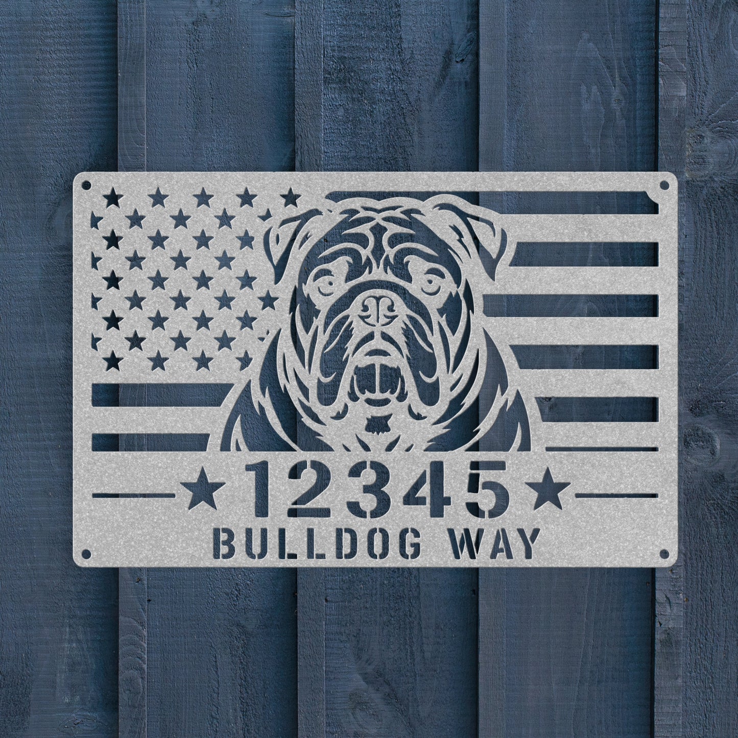 Bulldog Way - Custom Patriotic Wall Sign