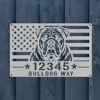 Bulldog Way - Custom Patriotic Wall Sign