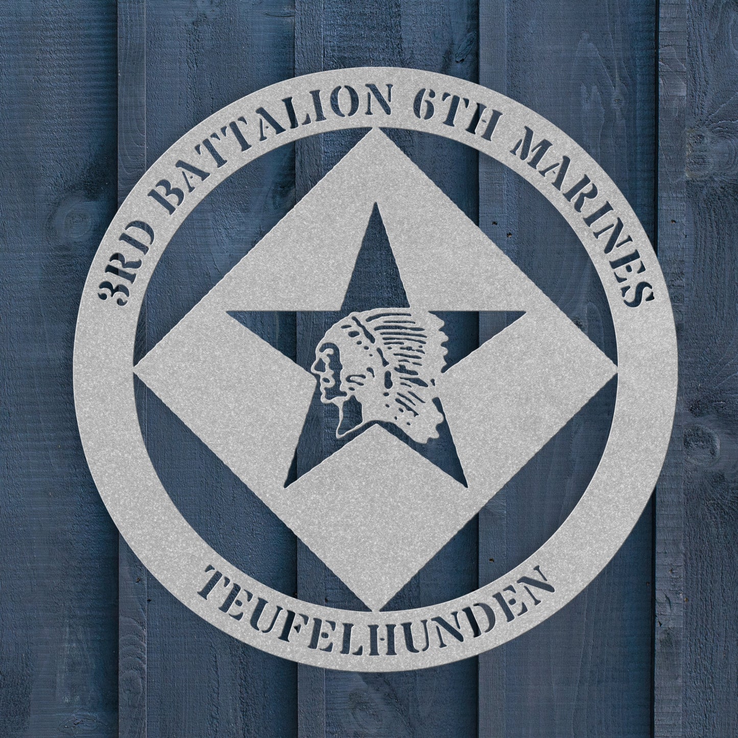 3rd Battalion 6th Marines | Personalized USMC Military Wall Art | Veteran & Marine Gift