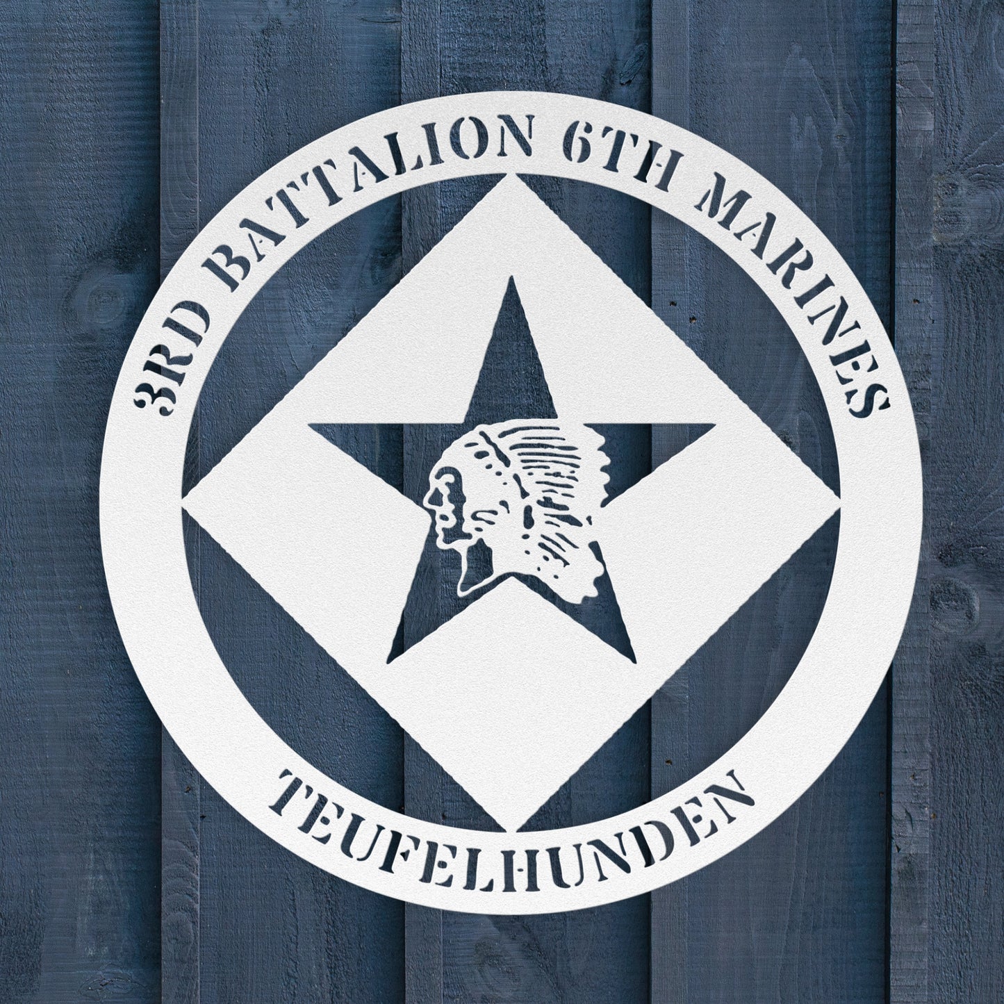 3rd Battalion 6th Marines | Personalized USMC Military Wall Art | Veteran & Marine Gift