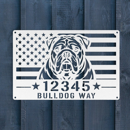 Bulldog Way - Custom Patriotic Wall Sign