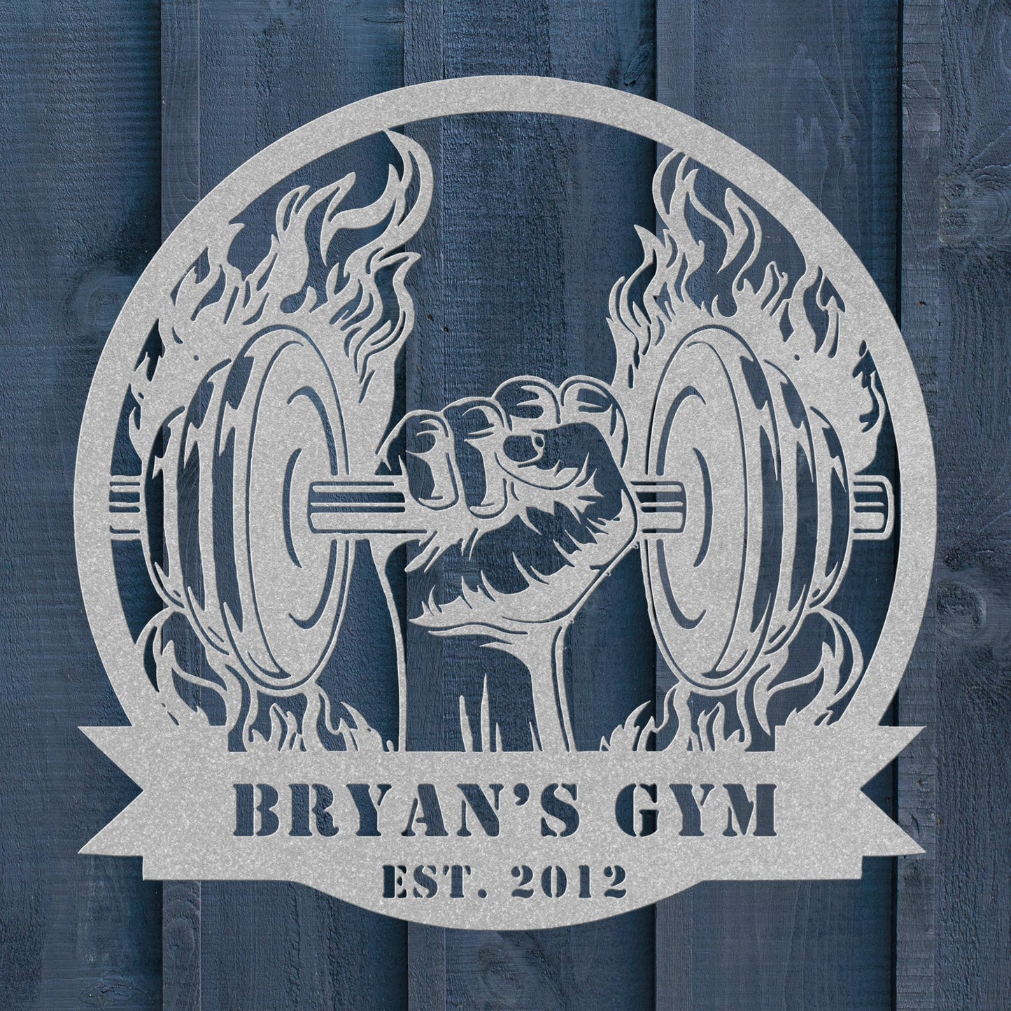 Home Gym Metal Sign – Custom Motivational Wall Art